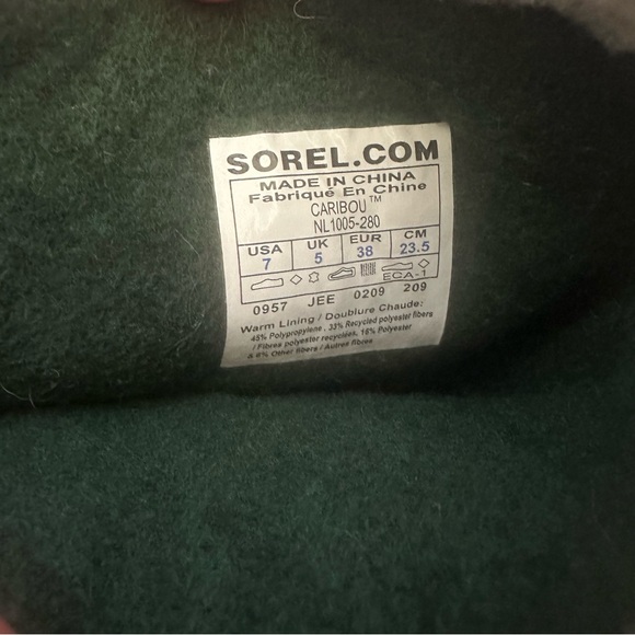 Sorel Caribou winter snow Boots size 7 women’s waterproof brown - Picture 3 of 10